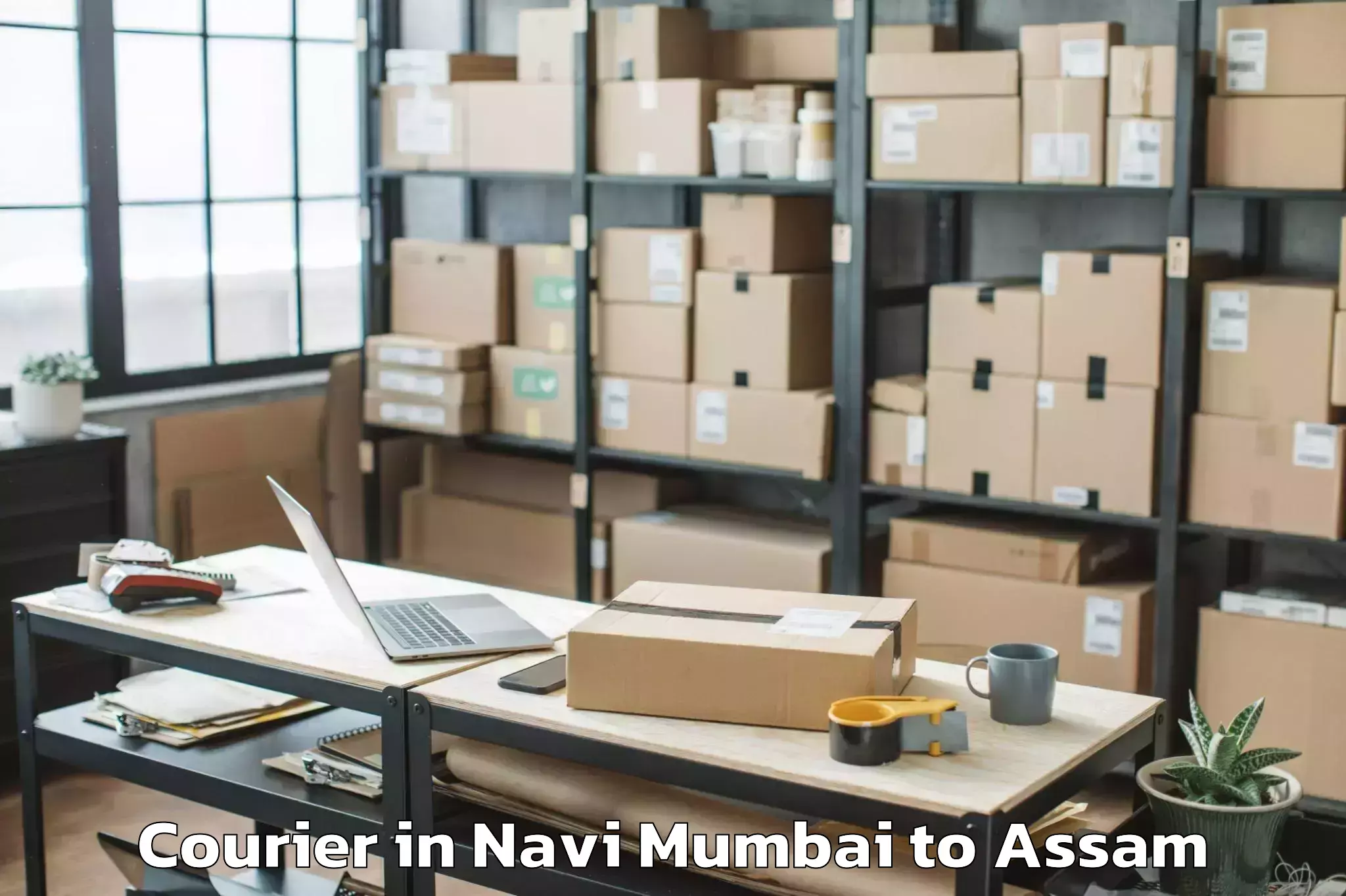 Easy Navi Mumbai to Howraghat Courier Booking